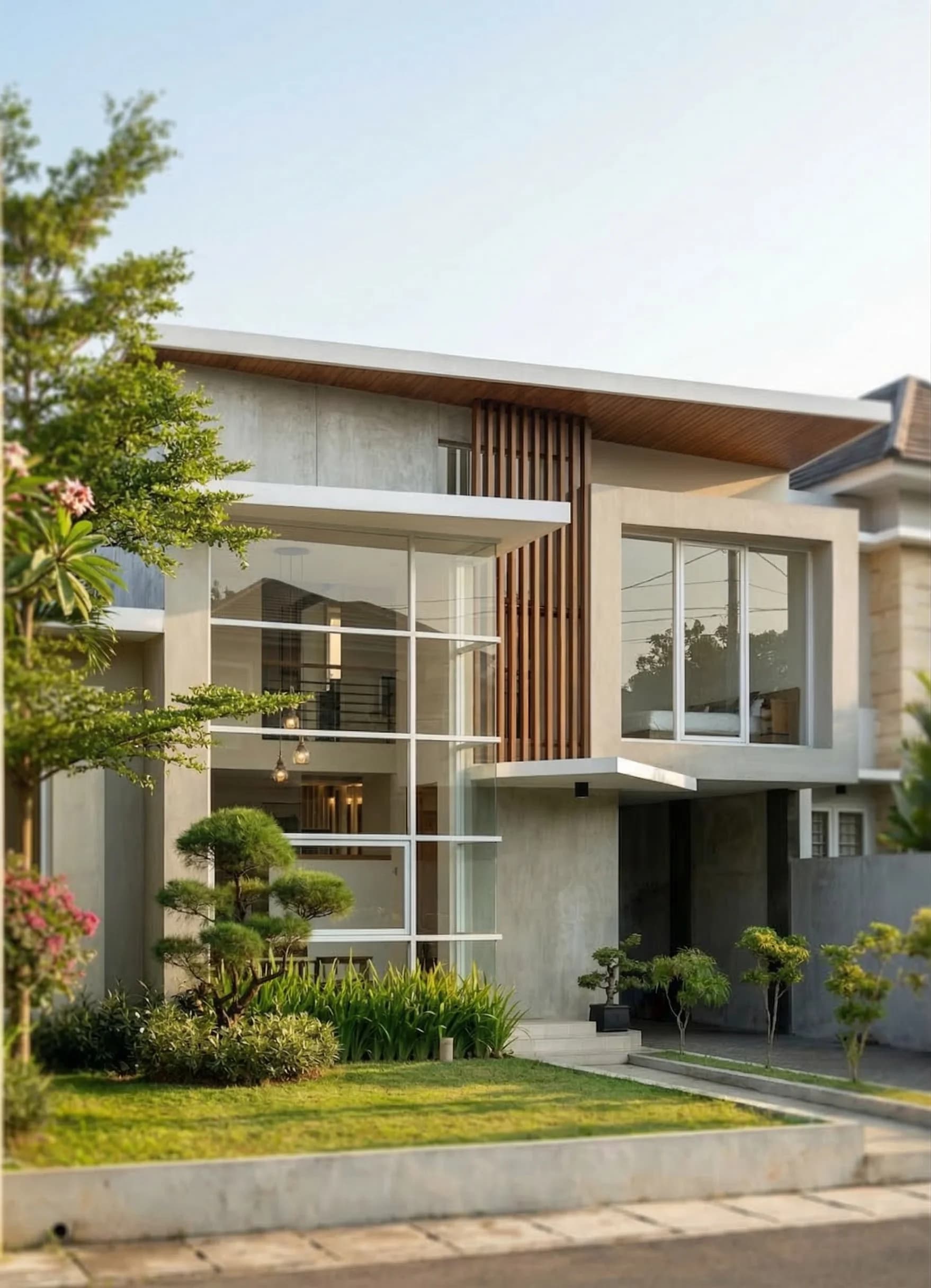 Rumah 2 Lantai Modern Kontemporer 15 x 18 m - Galeri 2