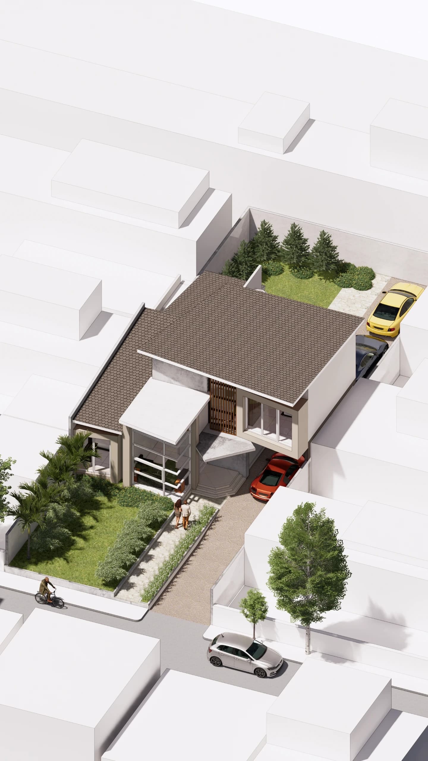 Rumah 2 Lantai Modern Kontemporer 15 x 18 m - Galeri 1