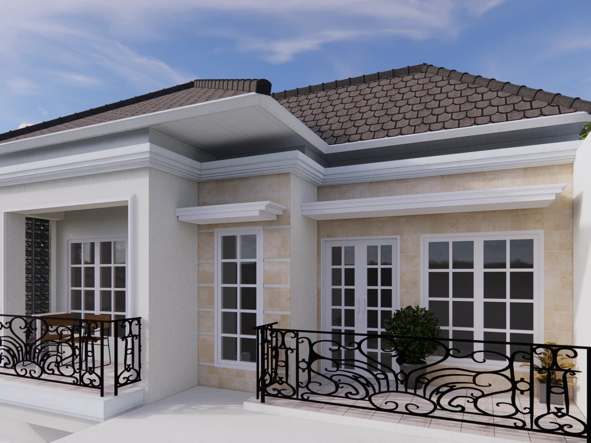 Rumah 2 Lantai Modern Klasik Hook 15 x 8 m - Galeri 9