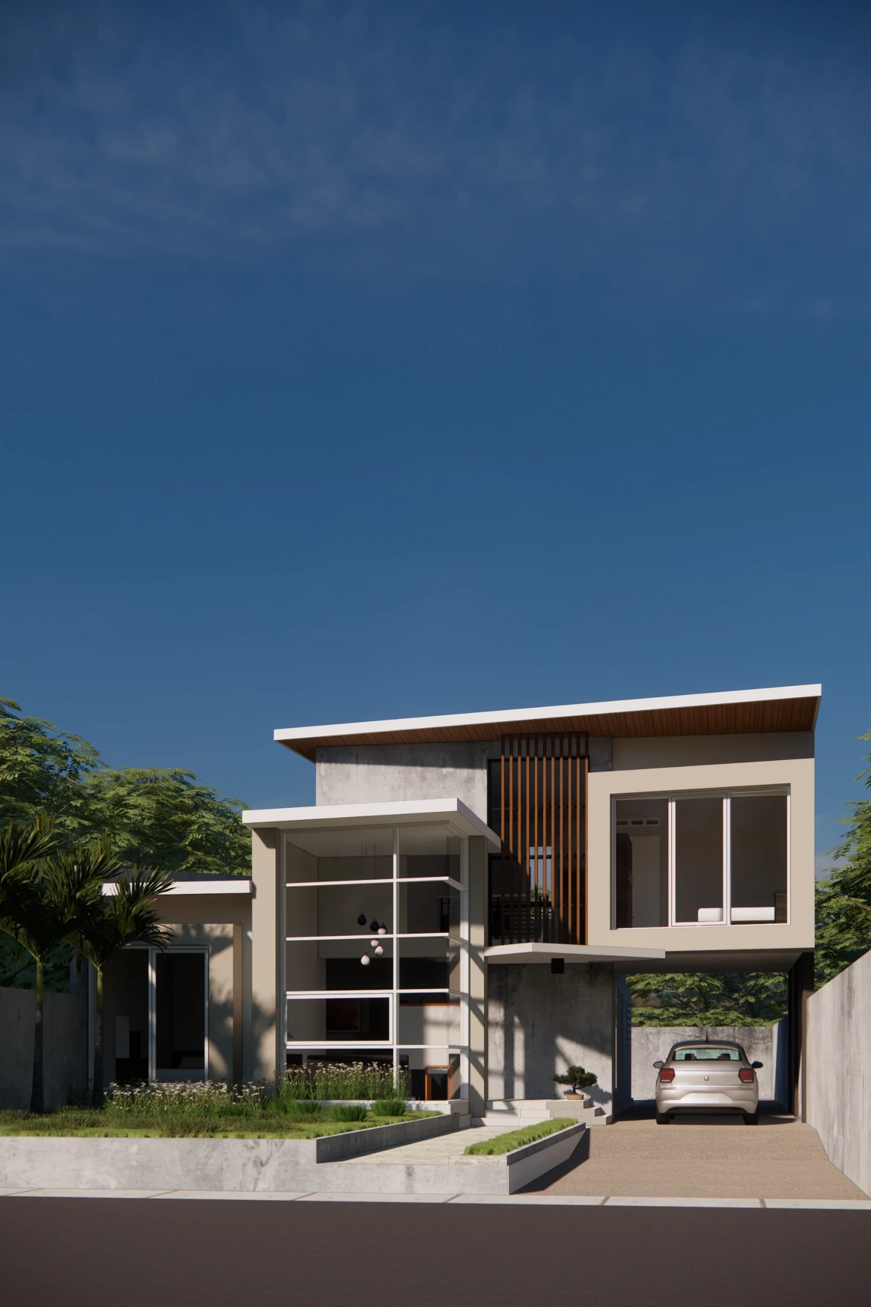 Rumah 2 Lantai Modern Kontemporer 15 x 18 m - Galeri 2