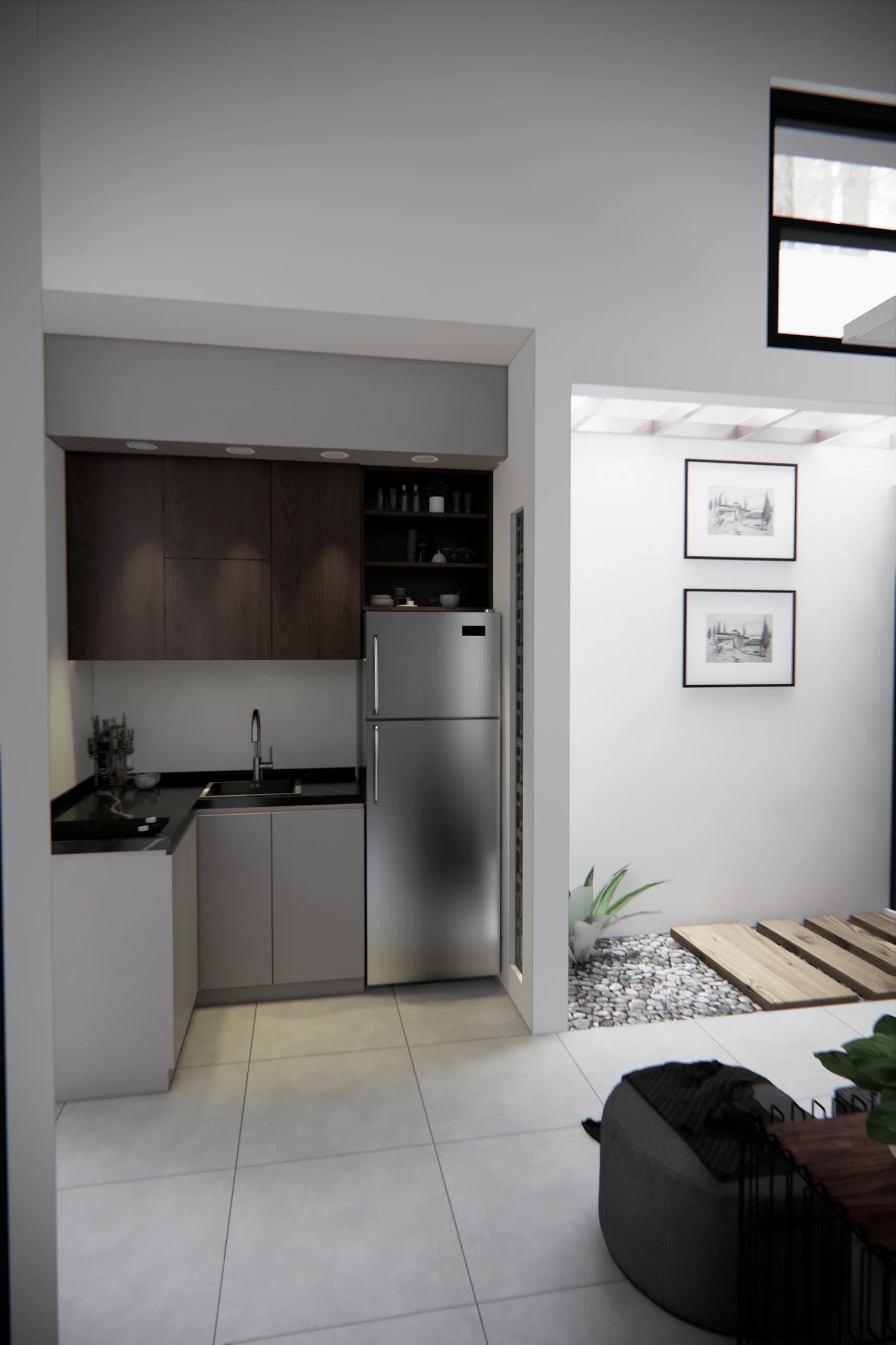 Rumah 1.5 Lantai Scandinavian  6 x 11 m - Galeri 11